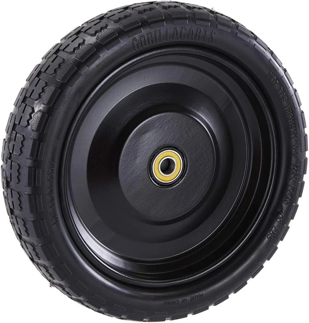 Gorilla Carts 10-Inch No-Flat Replacement Wheels, 4-Pack