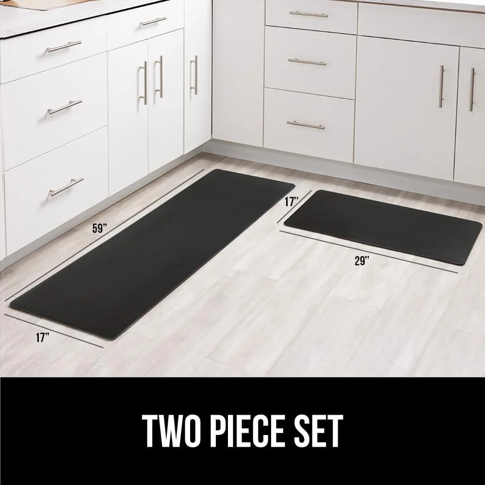 GORILLA GRIP Cushioned Antifatigue Kitchen Mat for Floor, 20x32, Charcoal