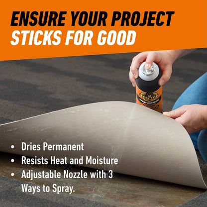 Gorilla Heavy Duty Spray Adhesive, Multi Purpose, Clear, 14 oz, 2-Pack