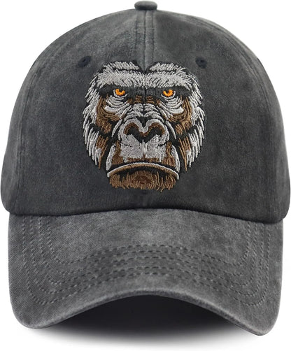 Unisex Adjustable Animal Hat for Men Women, Classic Cotton Wild Animals Embroidered Baseball Cap