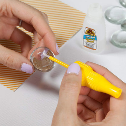 Gorilla Super Glue with Brush & Nozzle Applicator, Clear, 12 g, 2-Pack