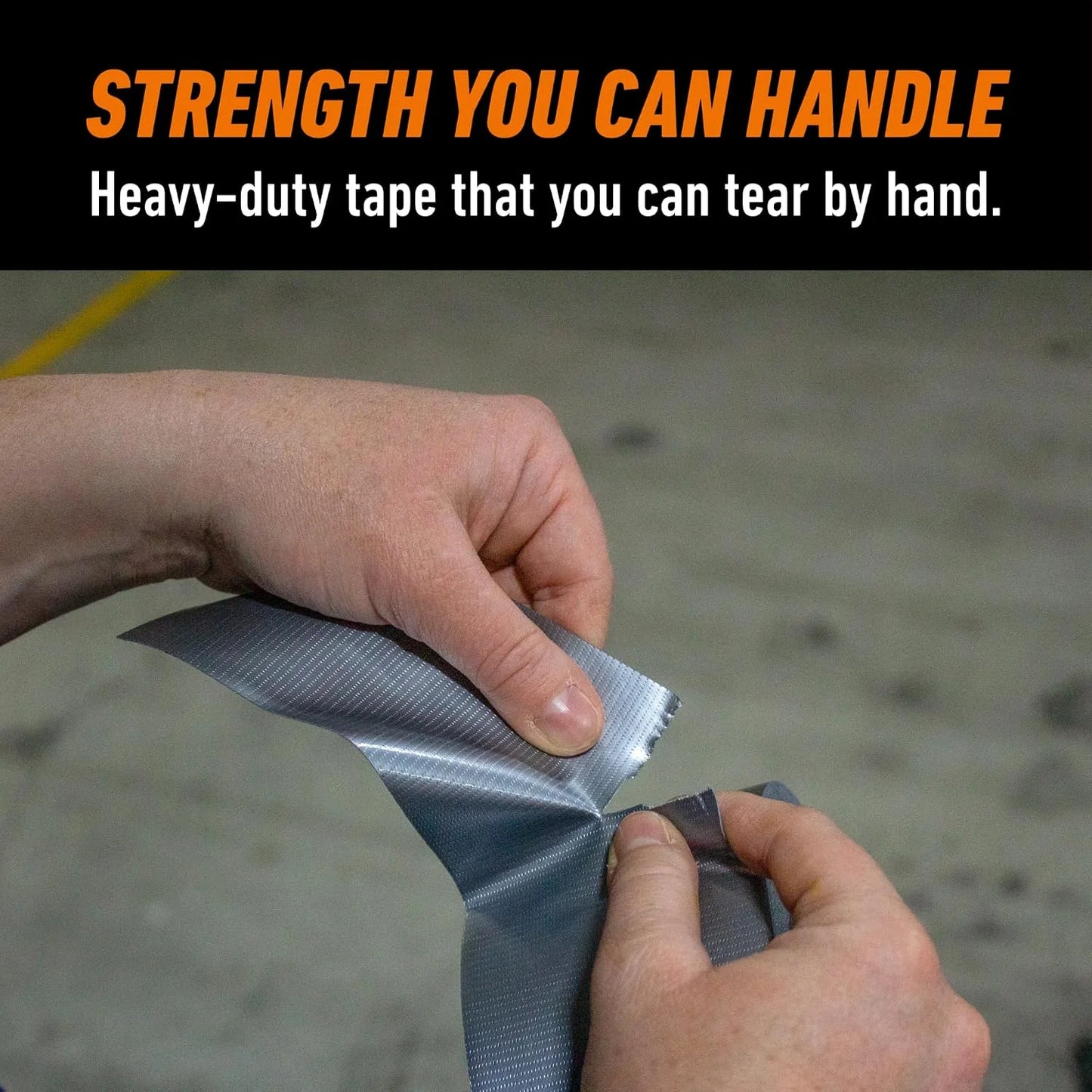 GORILLA Tough & Wide Heavy Duty Duct Tape, Silver, 2.88" x 25 yd, 1-Pack