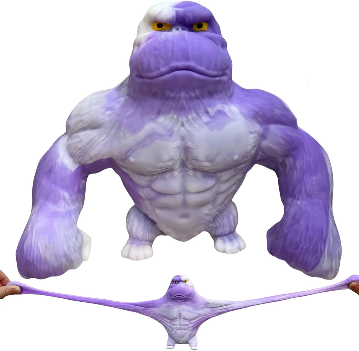 YHan Super Stretchy Gorilla Fidget Toy (Purple) Stretchy Monkey - Funny, Squishy & Perfect to Squeeze for Stress Relief - Ideal Gift for Kids