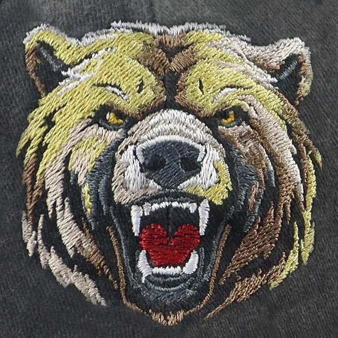 Unisex Adjustable Animal Hat for Men Women, Classic Cotton Wild Animals Embroidered Baseball Cap
