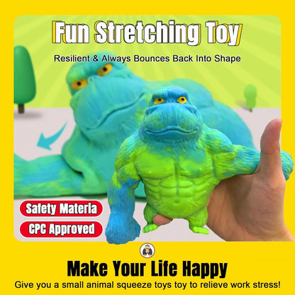 YHan Super Stretchy Gorilla Fidget Toy (Purple) Stretchy Monkey - Funny, Squishy & Perfect to Squeeze for Stress Relief - Ideal Gift for Kids