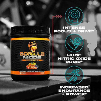 Gorilla Mode Pre Workout - Massive Pumps | 812g (BlackBerry Lemonade)