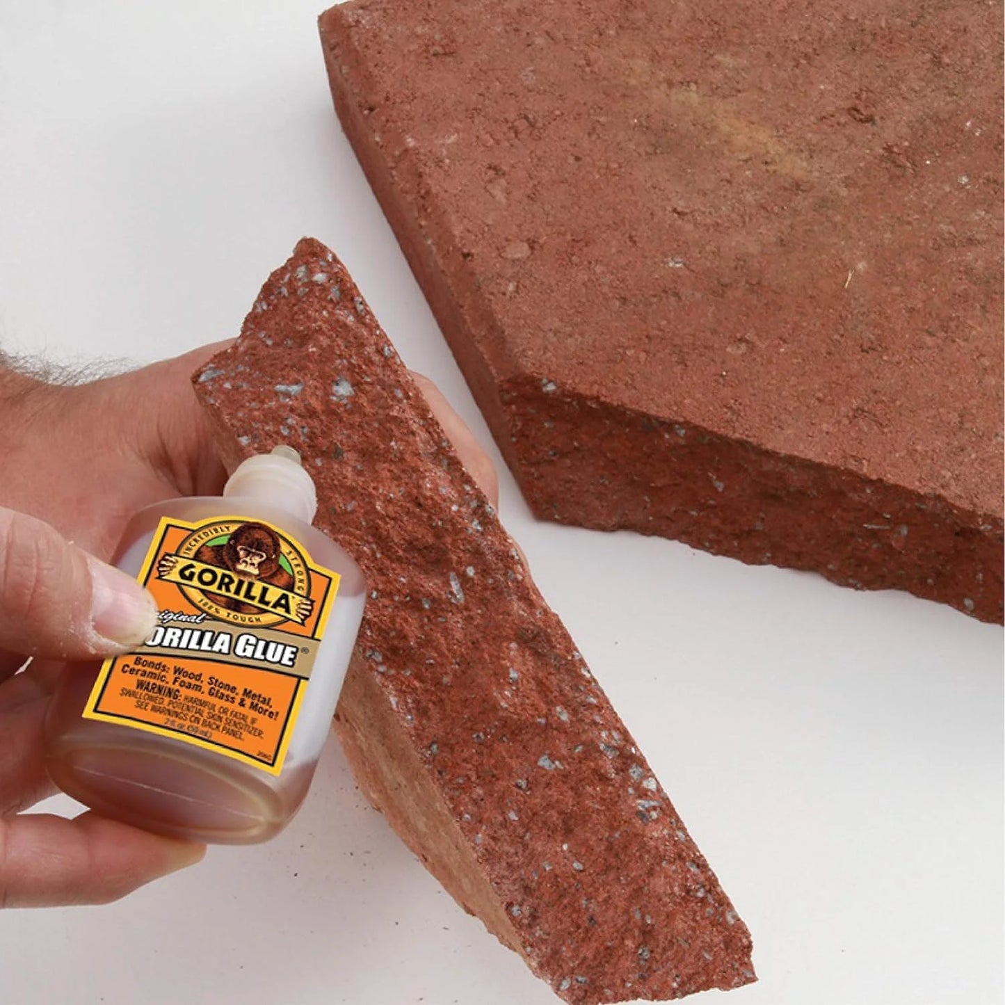 Gorilla Original Gorilla Glue, Waterproof Polyurethane Glue, 2 Ounce Bottle, Brown, (Pack of 1)