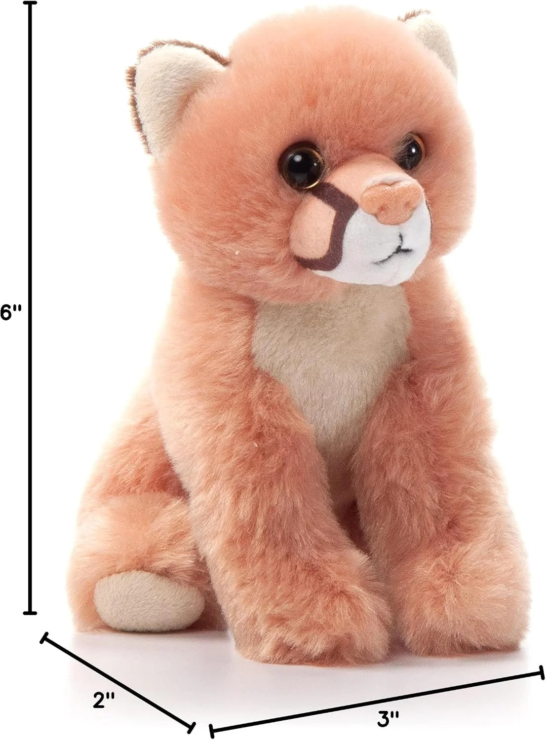The Petting Zoo Wolf Stuffed Animal Plushie, Babiez, Kids Gifts, 6 in