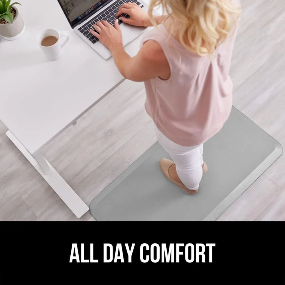 GORILLA GRIP Cushioned Antifatigue Kitchen Mat for Floor, 20x32, Charcoal