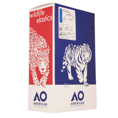 American Orthodontics Blue Whale Elastics, 5/16 in, 14 oz, Latex, Maximum