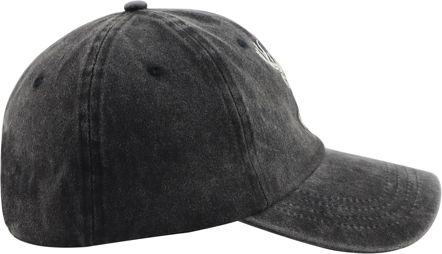 Unisex Adjustable Animal Hat for Men Women, Classic Cotton Wild Animals Embroidered Baseball Cap