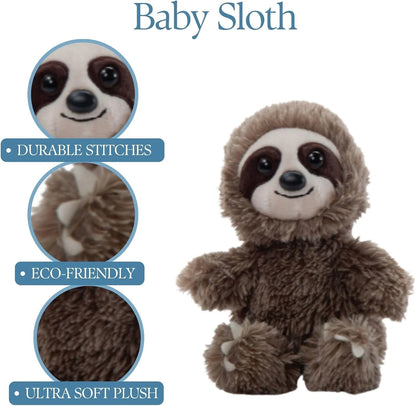 The Petting Zoo Wolf Stuffed Animal Plushie, Babiez, Kids Gifts, 6 in