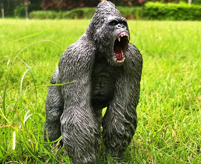 Gorilla Toys Action Figure Rampage Gorilla Fight Mode Ape Solid Wild Animal Figurines for Role Playing Story Telling Toy