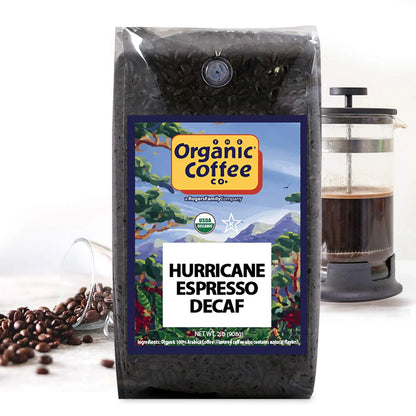 The Organic Coffee Co. DECAF French Roast Whole Bean Coffee, 2 lb bag