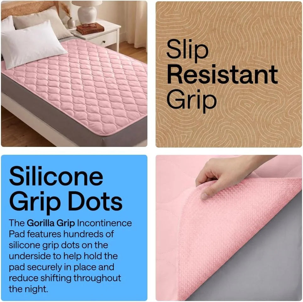 GORILLA GRIP Washable Reusable Underpads, 52x34 White