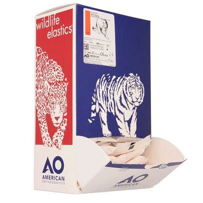 American Orthodontics Blue Whale Elastics, 5/16 in, 14 oz, Latex, Maximum