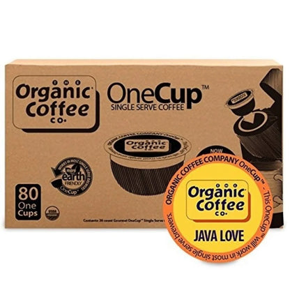 The Organic Coffee Co. Compostable Coffee Pods - Gorilla Decaf (36 Ct) K Cup Compatible including Keurig 2.0, Medium Roast, Swiss Water Processed, USDA Organic