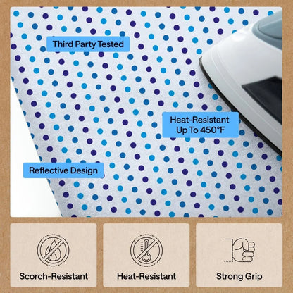 GORILLA GRIP Padded Ironing Board Cover, 15x54 Silver