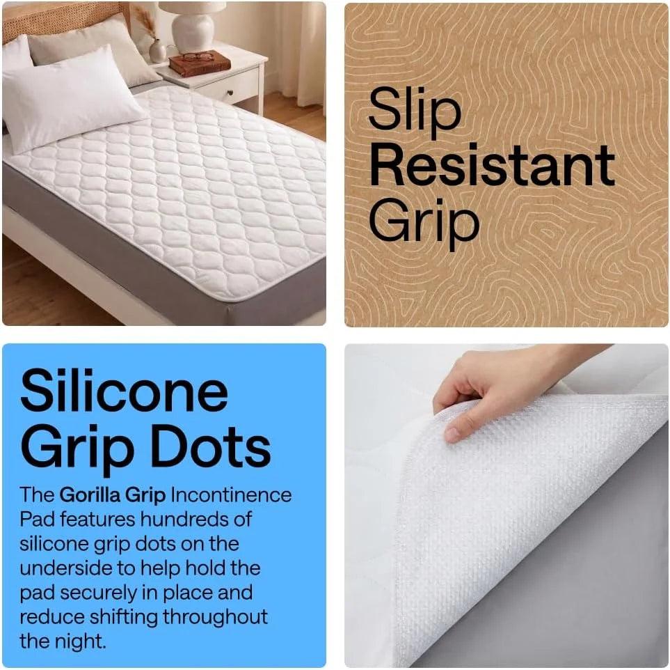 GORILLA GRIP Washable Reusable Underpads, 52x34 White