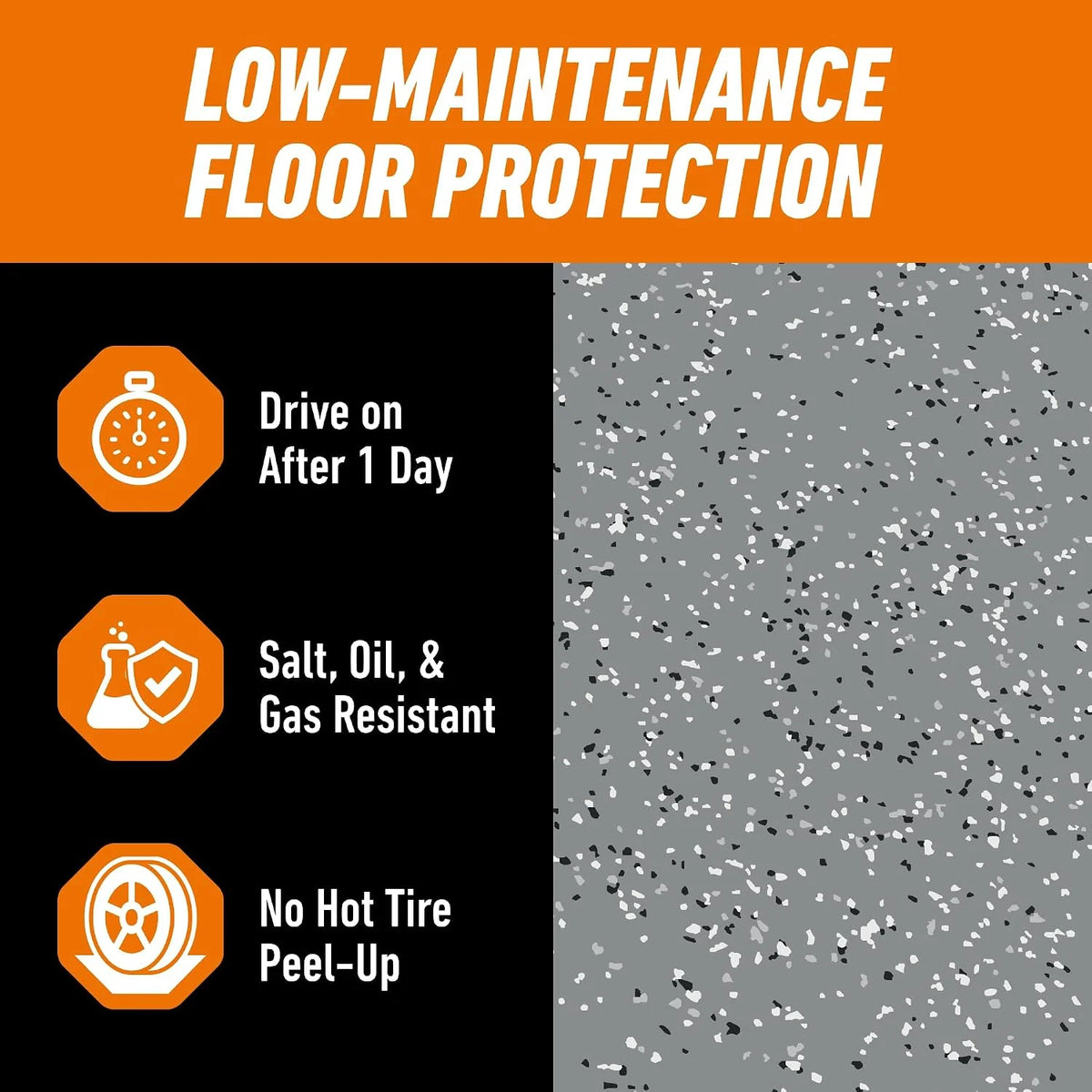 Gorilla Epoxy Garage Floor Coating Kit, 7 Pieces, 1-Car, Black Finish