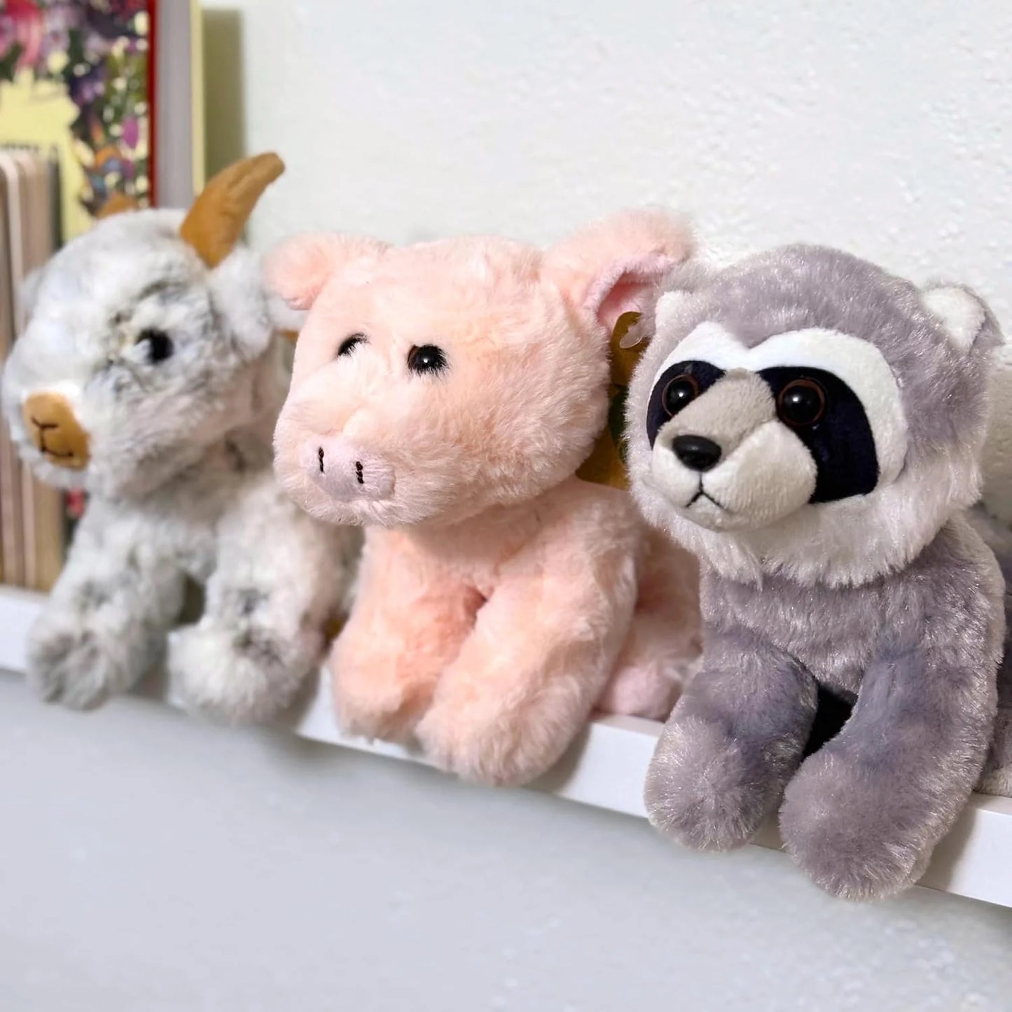 The Petting Zoo Wolf Stuffed Animal Plushie, Babiez, Kids Gifts, 6 in