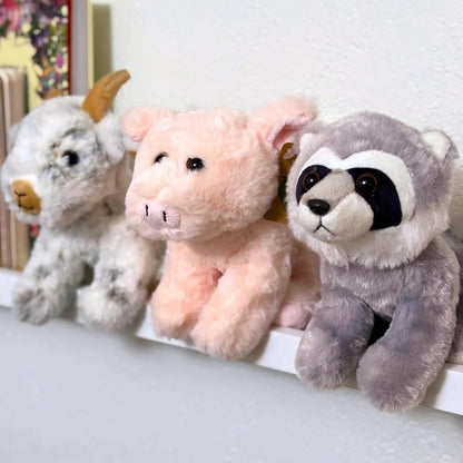 The Petting Zoo Wolf Stuffed Animal Plushie, Babiez, Kids Gifts, 6 in