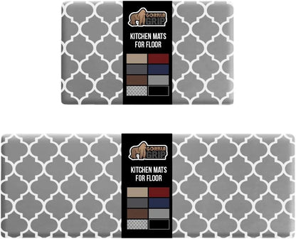 GORILLA GRIP Cushioned Antifatigue Kitchen Mat for Floor, 20x32, Charcoal