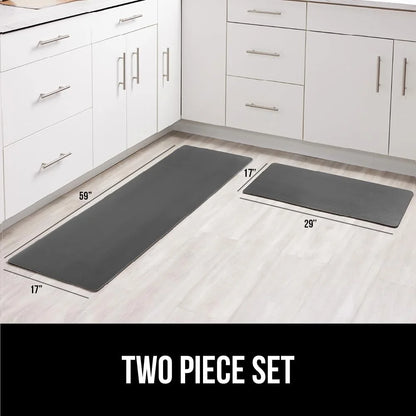 GORILLA GRIP Cushioned Antifatigue Kitchen Mat for Floor, 20x32, Charcoal