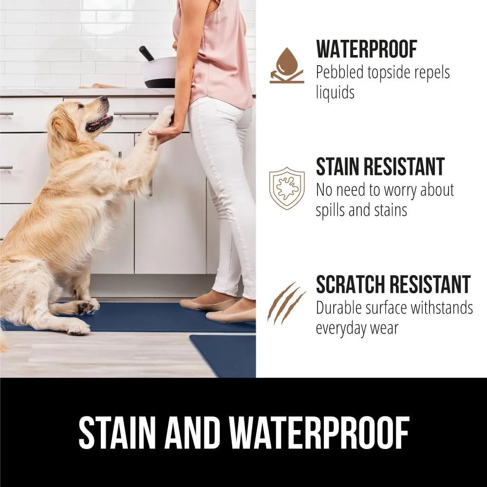 GORILLA GRIP Cushioned Antifatigue Kitchen Mat for Floor, 20x32, Charcoal