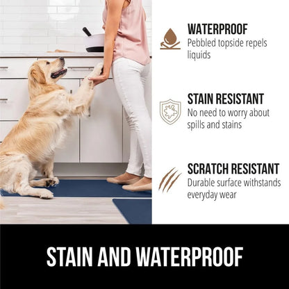 GORILLA GRIP Cushioned Antifatigue Kitchen Mat for Floor, 20x32, Charcoal