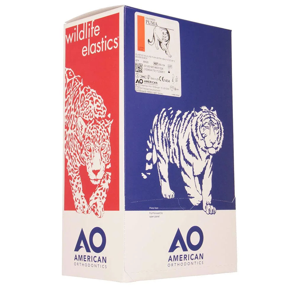 American Orthodontics Blue Whale Elastics, 5/16 in, 14 oz, Latex, Maximum