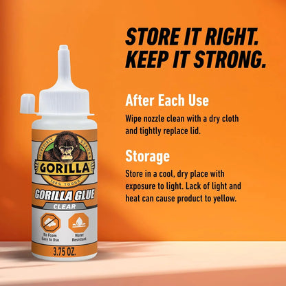 Gorilla Clear Glue, All Purpose, 1.75 oz Bottle