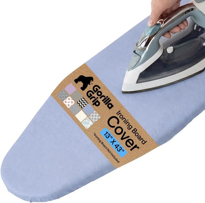 GORILLA GRIP Padded Ironing Board Cover, 15x54 Silver
