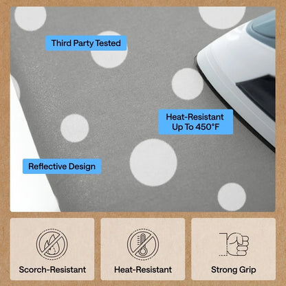GORILLA GRIP Padded Ironing Board Cover, 15x54 Silver