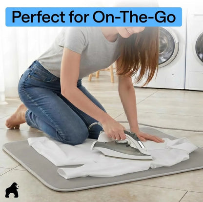 GORILLA GRIP Padded Ironing Board Cover, 15x54 Silver
