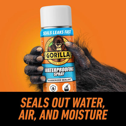 Gorilla Waterproofing Spray, Clear, 14 oz, 2-Pack, Flexible Sealant