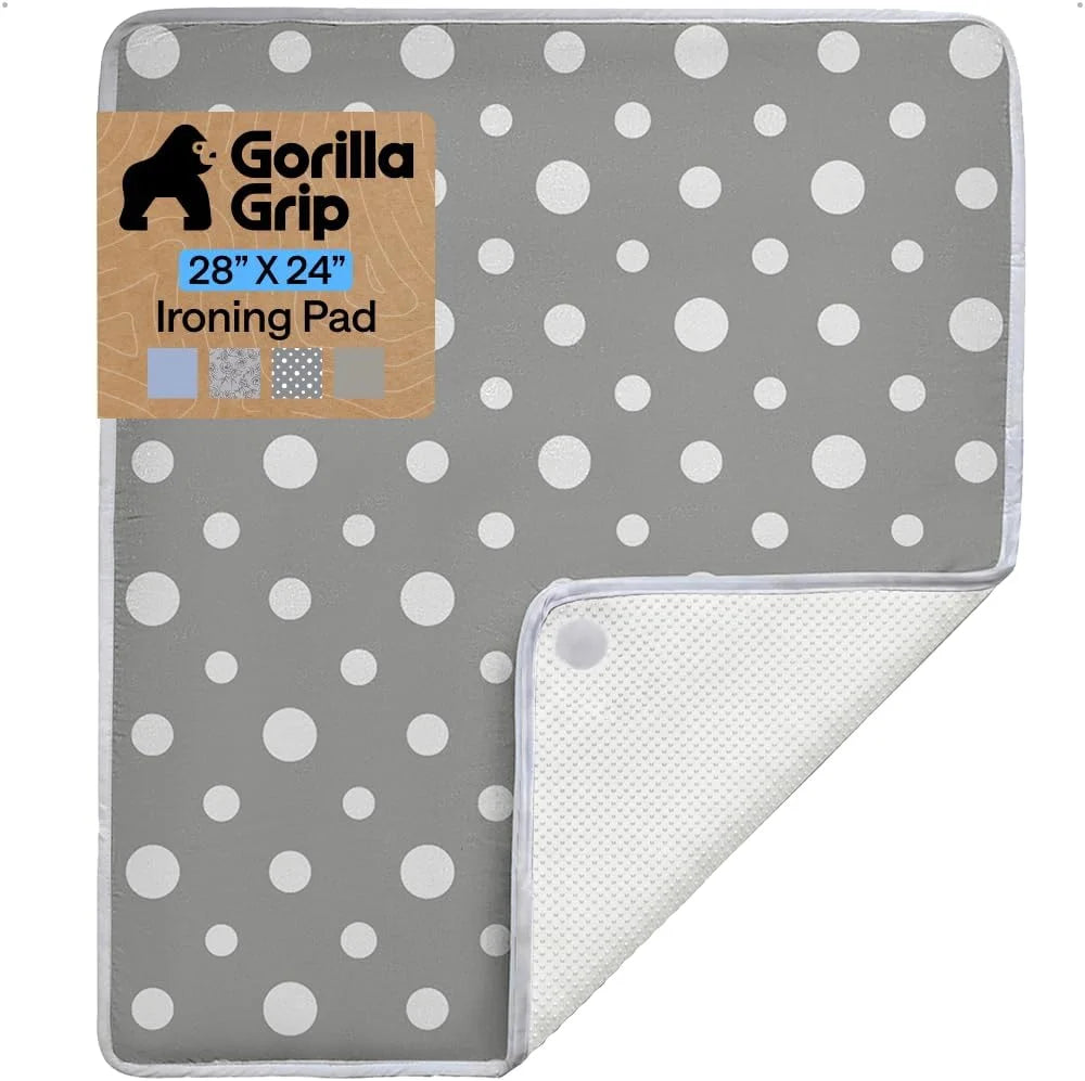 GORILLA GRIP Padded Ironing Board Cover, 15x54 Silver