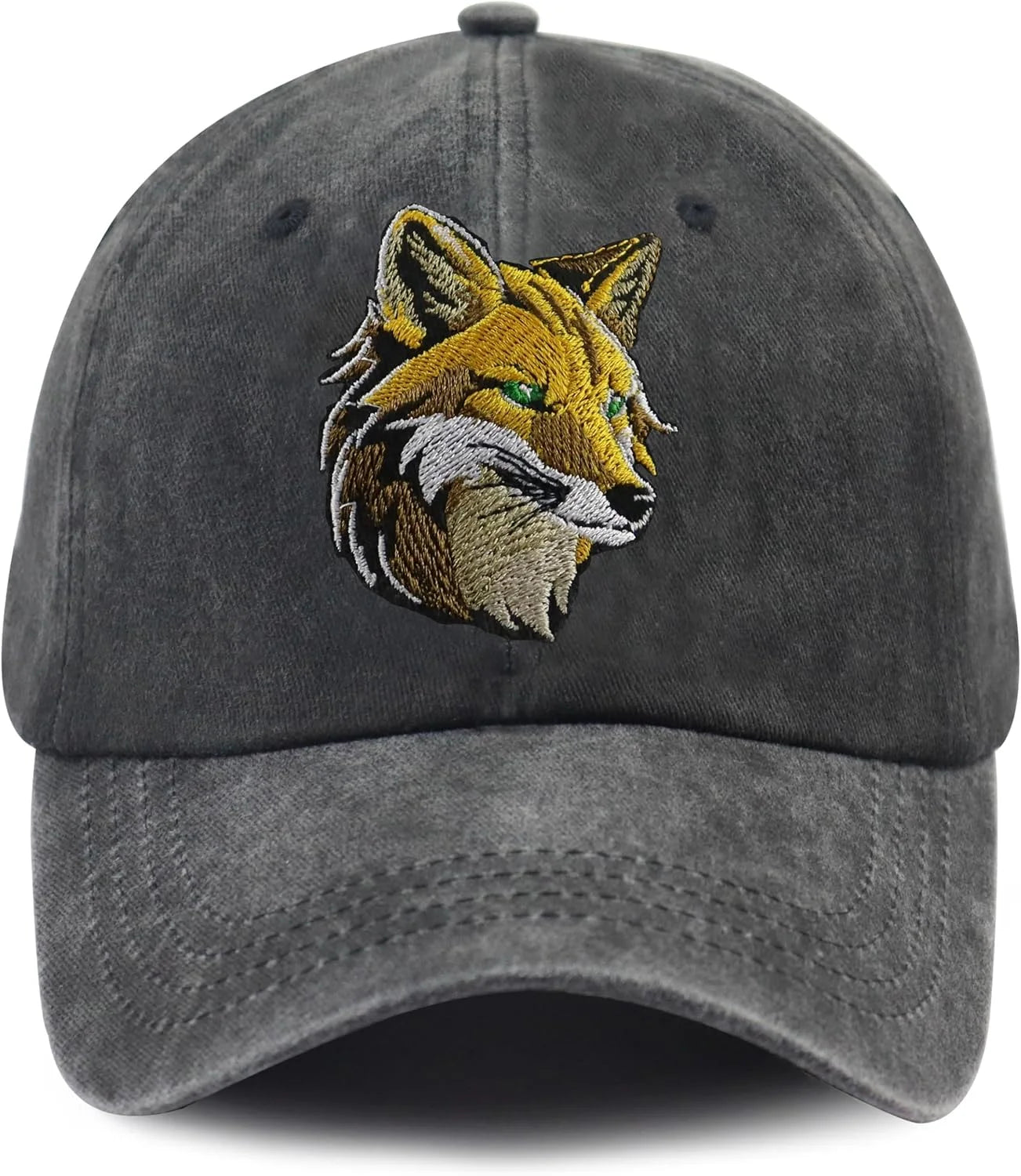 Unisex Adjustable Animal Hat for Men Women, Classic Cotton Wild Animals Embroidered Baseball Cap