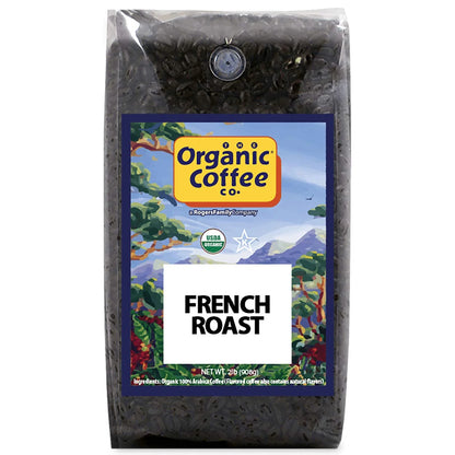 The Organic Coffee Co. DECAF French Roast Whole Bean Coffee, 2 lb bag