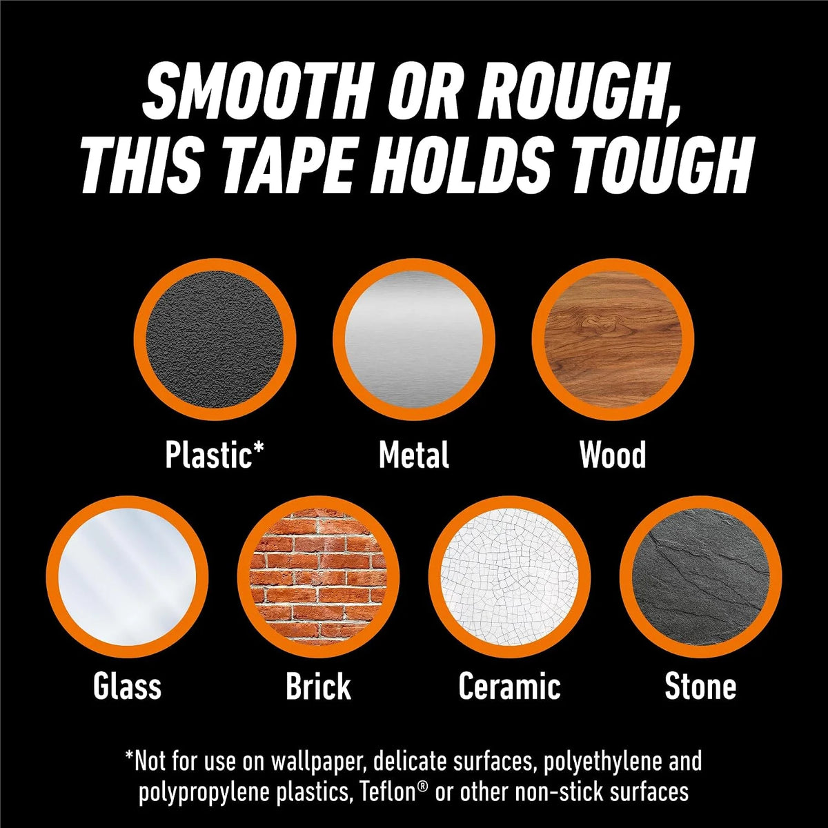 Gorilla Tough & Clear Double Sided Mounting Tape, Clear Tape, 1" x 150" - Weatherproof for Indoor or Outdoor (Pack of 6)