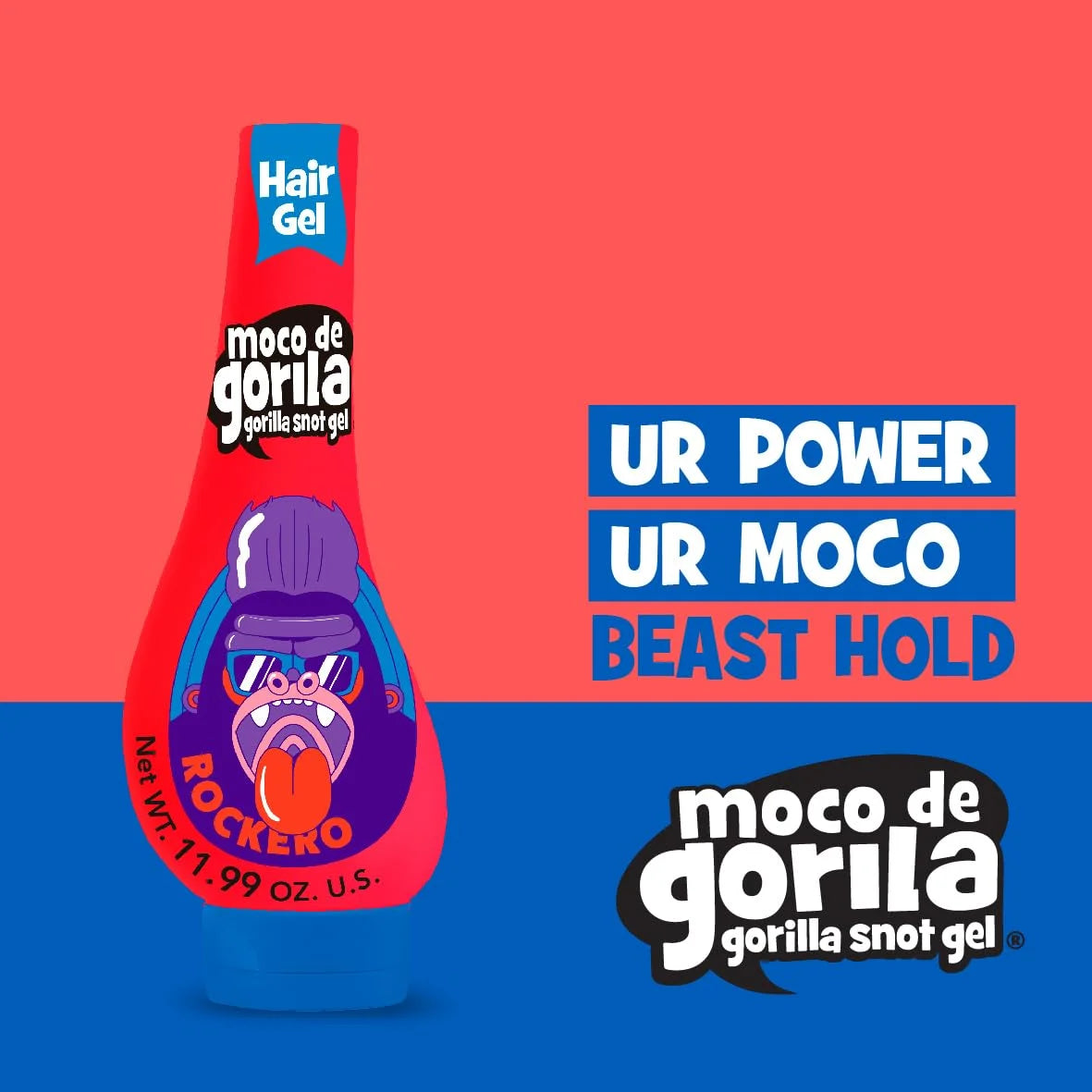 Moco de Gorila Gamer Hair Styling Gel, 11.92 Oz, Pack of 3