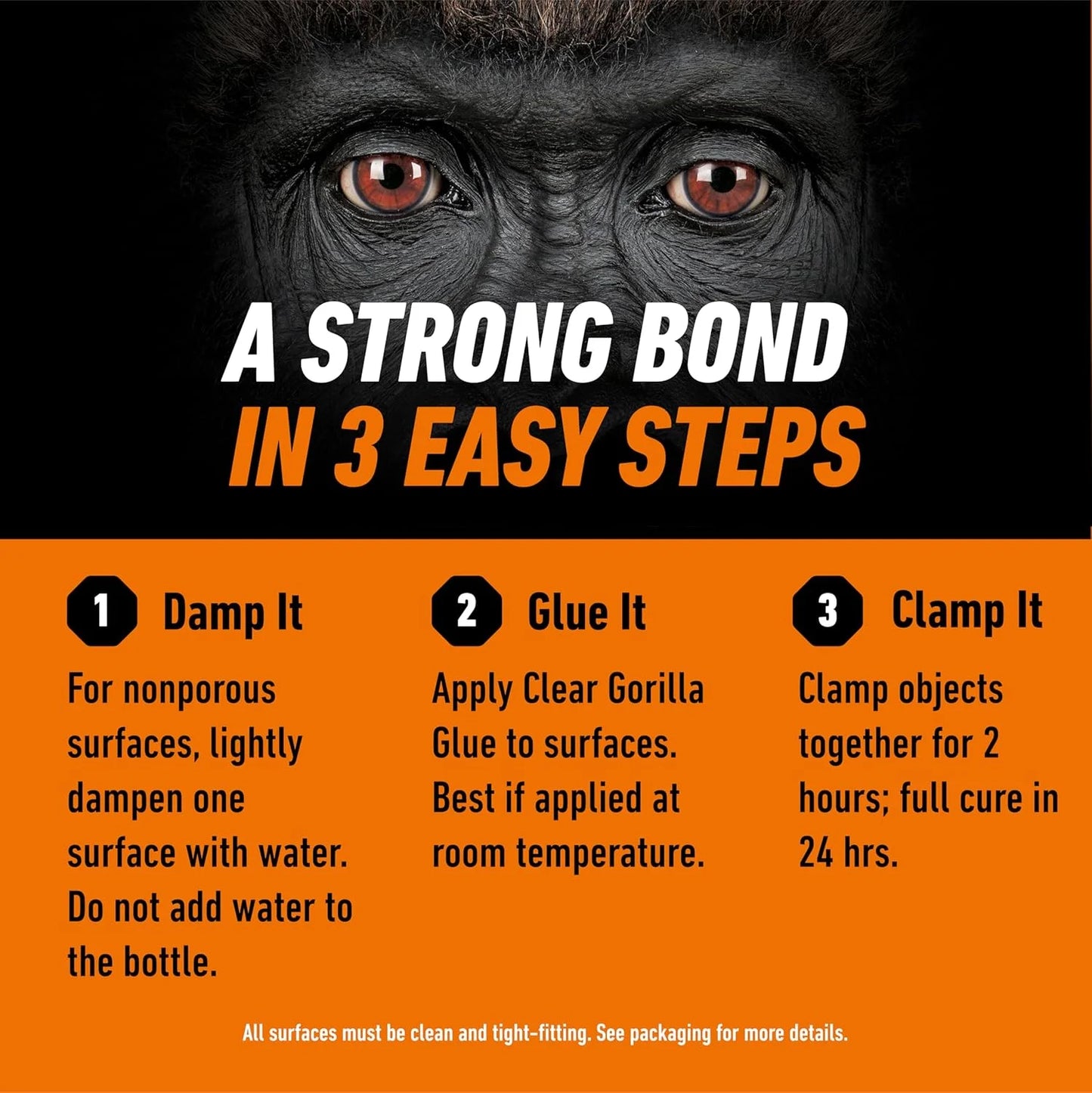 Gorilla Clear Glue, All Purpose, 1.75 oz Bottle