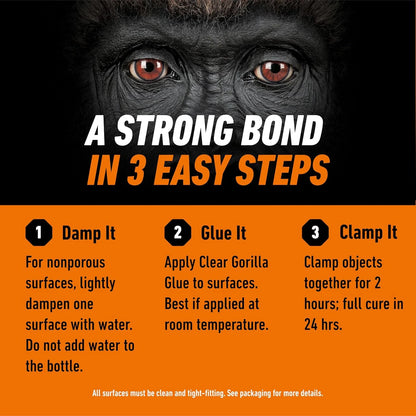 Gorilla Clear Glue, All Purpose, 1.75 oz Bottle