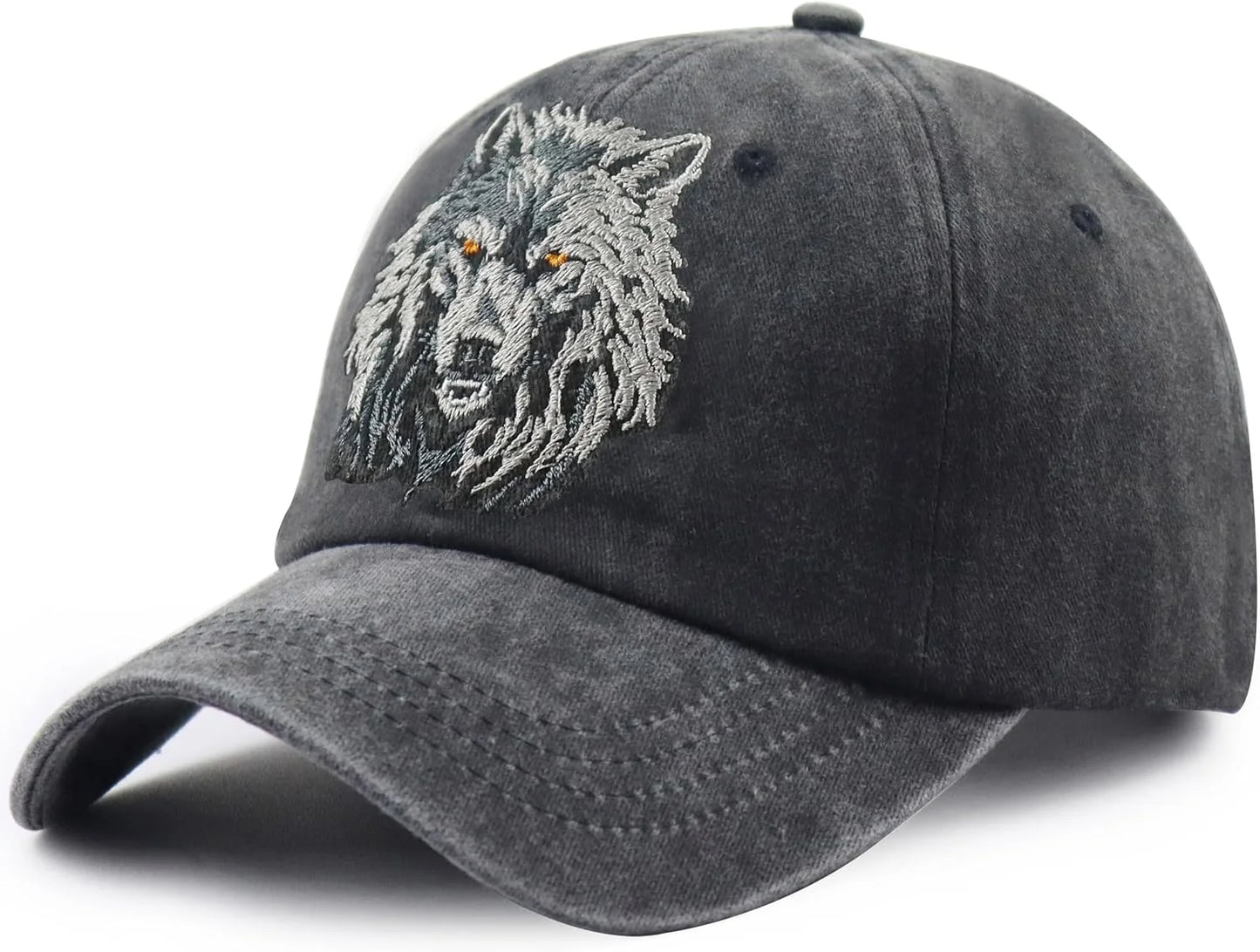 Unisex Adjustable Animal Hat for Men Women, Classic Cotton Wild Animals Embroidered Baseball Cap