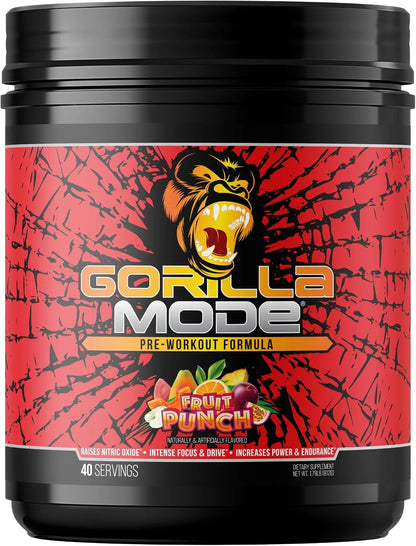 Gorilla Mode Pre Workout - Massive Pumps | 812g (BlackBerry Lemonade)
