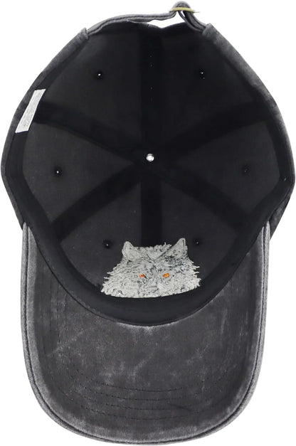 Unisex Adjustable Animal Hat for Men Women, Classic Cotton Wild Animals Embroidered Baseball Cap