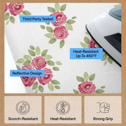 GORILLA GRIP Padded Ironing Board Cover, 15x54 Silver