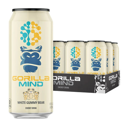 Gorilla Mind Energy Drink | 16oz, 12-Pack (Citrus Rain)