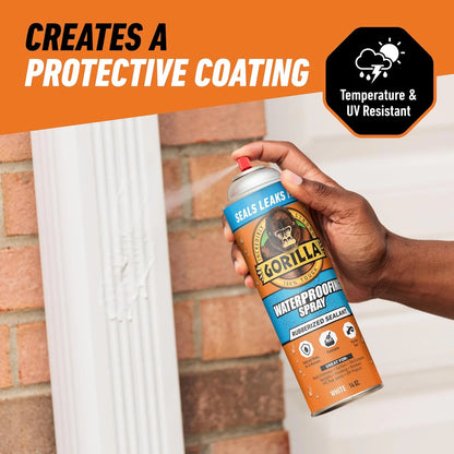 Gorilla Waterproofing Spray, Clear, 14 oz, 2-Pack, Flexible Sealant