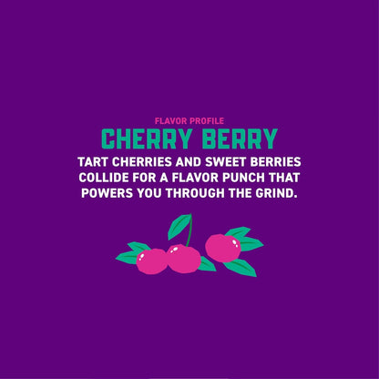 Gorilla Energy Drink, Cherry Berry, 200mg Plant-Based Caffeine, 12 Pack